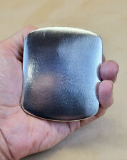 Xmas 1926 German Deco Shagreen Textured .800 Solid Silver Case nearly pristine picture