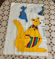 Vintage General Greetings Rainbow Room Cut & Sew Pattern Momma & Baby Kangaroo  picture