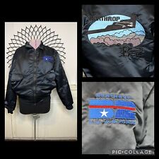 Vtg Mac Murray USA Northrop Air Force B2 Division Flight/Bomber Jacket Blk s/Sm picture