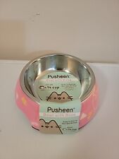 Pusheen Bowl With Base. New. Pink. For Pet Use Only picture
