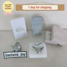 Vivienne Westwood Orb Heart Lighter Electronic Gas Lighters Silver With Box picture