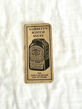 Vintage 1939 Garrett's Snuff Pocket Notebook - Memo Pad picture