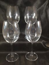 Set of 4 MIKASA VIVENDI Clear Glass Brandy Wine Glasses Stemware picture