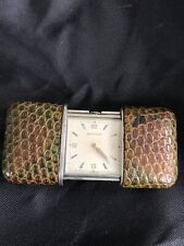 RARE Vintage MOVADO ERMETO Chronometer with Snake Skin C1930’s picture