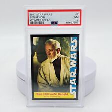 1977 Star Wars Ben (Obi-Wan) Kenobi #2 Wonder Bread Graded Trading Card PSA 7 NM picture