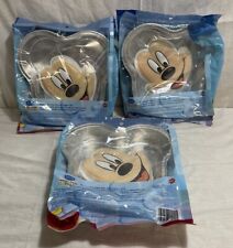 3 Wilton Disney Mickey Mouse Disposable Aluminum Cake Pans w/ Toppers 2 Per Pack picture
