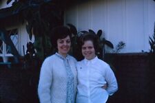 1965 Girl Catholic Communion with Woman Vintage 35mm Slide picture
