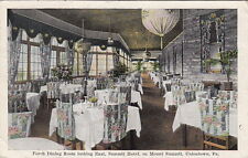 Postcard Porch Dining Room Looking East Summit Hotel Mount Summit Uniontown PA  picture