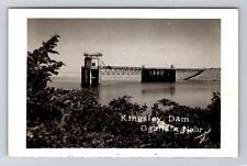 Keith County NE-Nebraska RPPC, Kingsley Dam, Real Photo c1940 Vintage Postcard picture