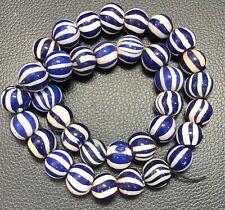 Vintage Venetian Fancy African Trade Glass Beads, Genuine Glass 18.9mm Strands picture