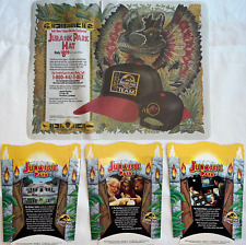 JURASSIC PARK/McDonald’s Complete Set Of 3 Fry Boxes and Placemat - BRAND NEW picture