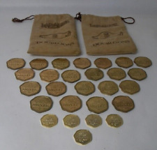 Labadee Doubloons Royal Caribbean Lot 2 Treasure Bags Tokens 22/1.2 oz 5/.3 oz picture