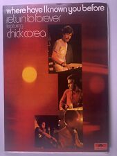 Chick Corea Press Kit Original Polydor Promo Where Have I Known You Before 1974 picture