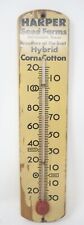 Vintage Harper Seed Farms Martindale Texas Thermometer. Works GREAT 15