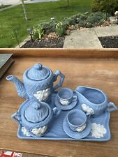 Antique Miniature Ceramic Tea Set With Roses picture