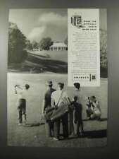 1958 Graflex Super Graphic Camera Ad - Golfing picture