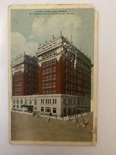 1924 Paso Del Norte Hotel El Paso Texas, Old Cars, Hand Colored Postcard picture