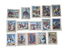 1951 Post Cereal Hopalong Cassidy / Wm. Boyd Wild West ~ Small Lot Of 15 Cards picture