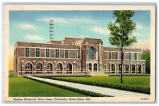 c1940 Rockne Memorial Notre Dame University Building Notre Dame Indiana Postcard picture