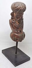 Antique Wooden Watch Man Figurine Statue Original Old Hand Carved picture