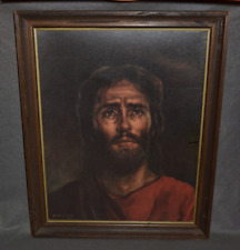 1968 Jesus Christ Lithograph Art Picture Signed Maxine Pendry Vintage Rare picture
