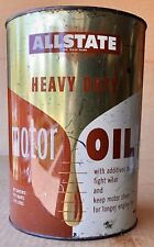 Vintage Allstate 5 quart Heavy Duty Motor Oil Can, Sears Exclusive picture