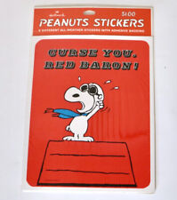 HALLMARK Peanuts Snoopy vintage sealed large all weather sticker set  rare picture
