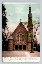 Princeton NJ-New Jersey, Princeton University Chapel, Vintage c1907 Postcard picture