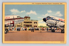 1940'S. YOUNGSTOWN, OHIO. YOUNGSTOWN MUNICIPAL AIRPORT. POSTCARD MM28 picture