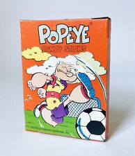 Vintage 1990 World’s POPEYE Candy Cigarettes Box SOCCER bubble container ORANGE picture