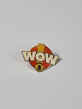 WOW 5 Year Lapel Pin Orange Yellow & White Colors picture