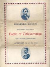 RARE 1906 CIVIL WAR GAR CHICKAMAUGA REGIMENTAL REUNION BROCHURE L&N Railroad picture