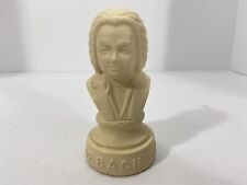 HALBE 1950’s BACH CLASSICAL MUSIC COMPOSER 4” VINYL STATUETTE  BUST VG picture