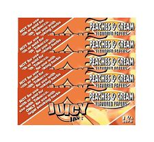 Juicy Jay's Peaches & Cream Flavored Rolling Papers 1.25 5 Packs picture