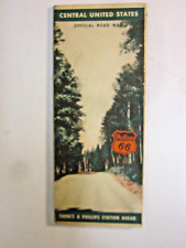 1942 Road Map  Phillips 66  Central United States Michigan Illinois Indiana Tenn picture