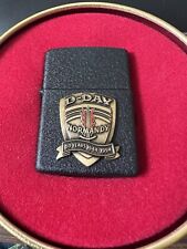 D-DAY COMMEMORATIVE LIGHTER BLACK 50 YEAR ANNIVERSARY WITH TIN CASE USA MADE NEW picture