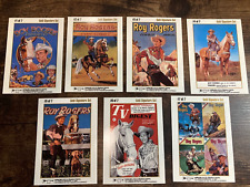 ROY ROGERS Gold Signature Card Set of 7 King Of The Cowboys Collector Trading picture