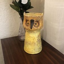 Vintage Bitossi Created in Italy For Rosenthal Netter Ceramic Owl candle holder picture