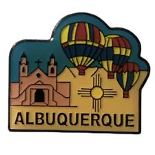 Albuquerque New Mexico Church Hot Air Balloons Desert Travel Souvenir Pin picture