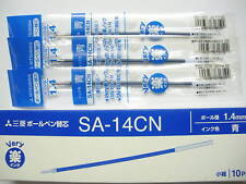 (Tracking No)30pcs UNI-BALL SA-14CN broad ballpoint pen only refill Blue(Japan) picture