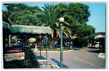 c1950 Grand Motel Tourist Traveler Drive Inn Car Pasadena California CA Postcard picture
