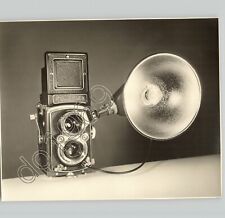 STILL LIFE Vintage Camera ROLLEIFLEX w/ Flash Attachment VTG 1950s Press Photo picture