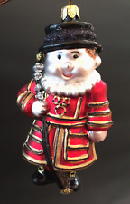 Impuls English Old Fashioned Beefeater Hand Blown Glass Ornament picture