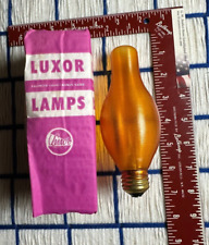 new 40w AMBER H19 chimney LIGHT BULB spun flamescent 40H19  LUXOR by DURO-TEST picture