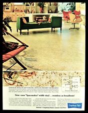 Congoleum vinyl floor ad vintage 1962  Nairn original flooring advertisement picture