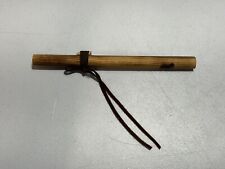 Native American Wooden Handcrafted Flute Leather 10