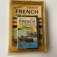 Vintage Berlitz French for Travelers Cassette Tape 1984 Plus 32-page book picture
