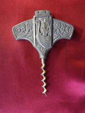 Vintage Tinn Norwegian Pewter Corkscrew Viking Norway 4.25