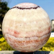 3.06 LB Natural Rhodochrosite Quartz Ball Crystal Sphere Mineral - Madagascar picture