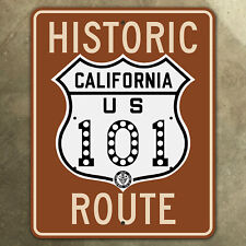California historic route US 101 highway road sign CDOH Caltrans 9x12 picture